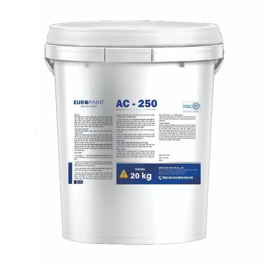 Euro Polymers AC-250 Sơn chống thấm gốc Acrylic