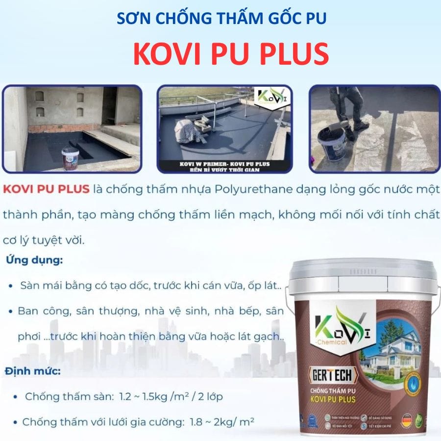 Kovi PU Plus - Chống thấm gốc PU