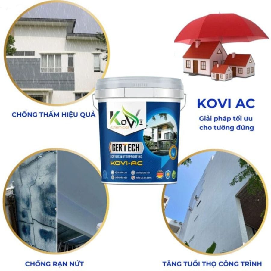Sơn chống thấm gốc acrylic Kovi AC